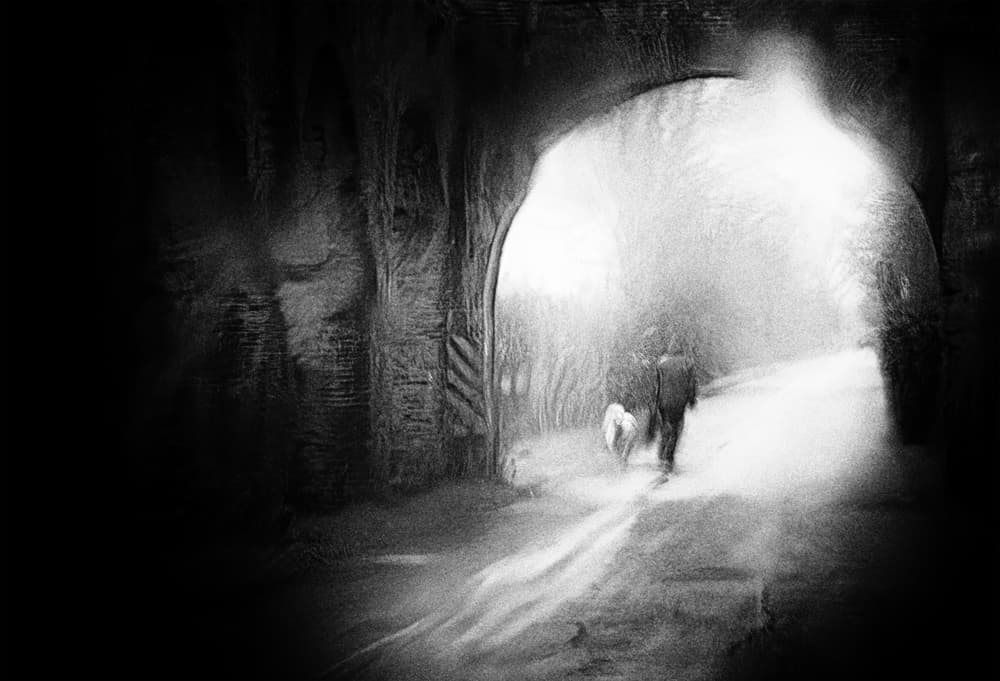 Light at Tunnel End by Claudio Moretti — canvas wall art