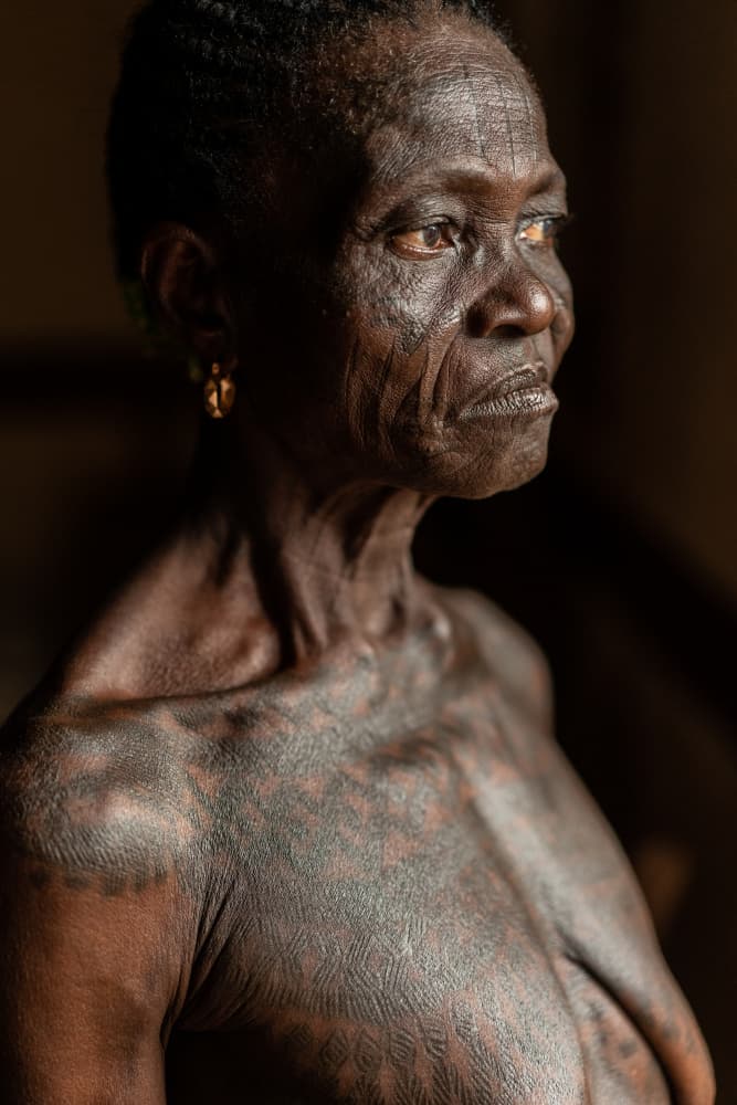 African Elder Portrait by Corinne Spector — canvas wall art
