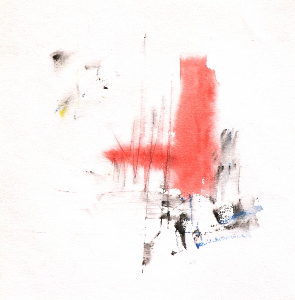Red Abstract Strokes by Santhosh ch — canvas wall art