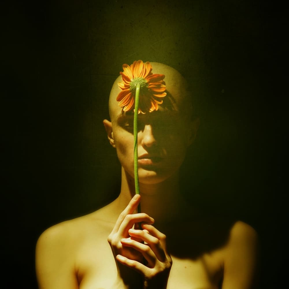 Quiet Bloom Portrait by Yaroslav Vasiliev-Apostol — canvas wall art