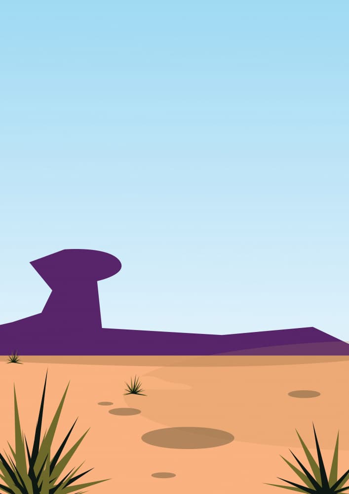 Vivid Desert Landscape by Nicholas — canvas wall art