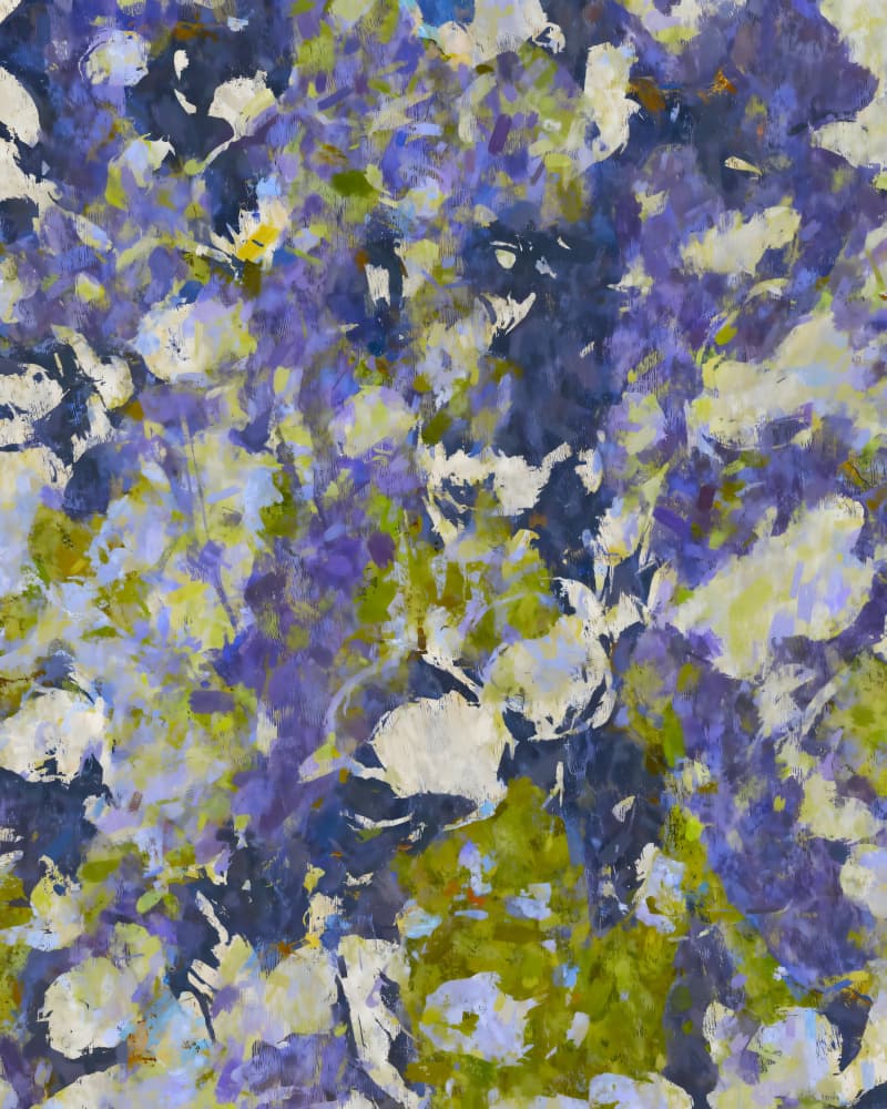 Vibrant Floral Impression by Uma Gokhale — canvas wall art