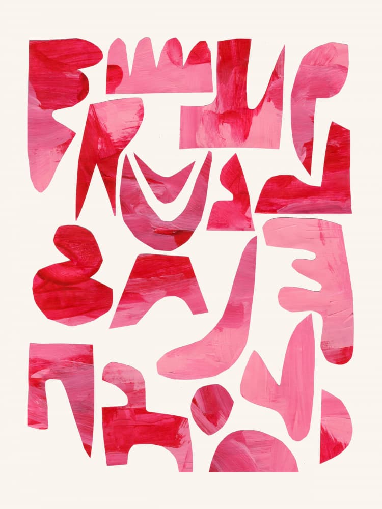 Vibrant Abstract Cutouts by Ejaaz Haniff — canvas wall art
