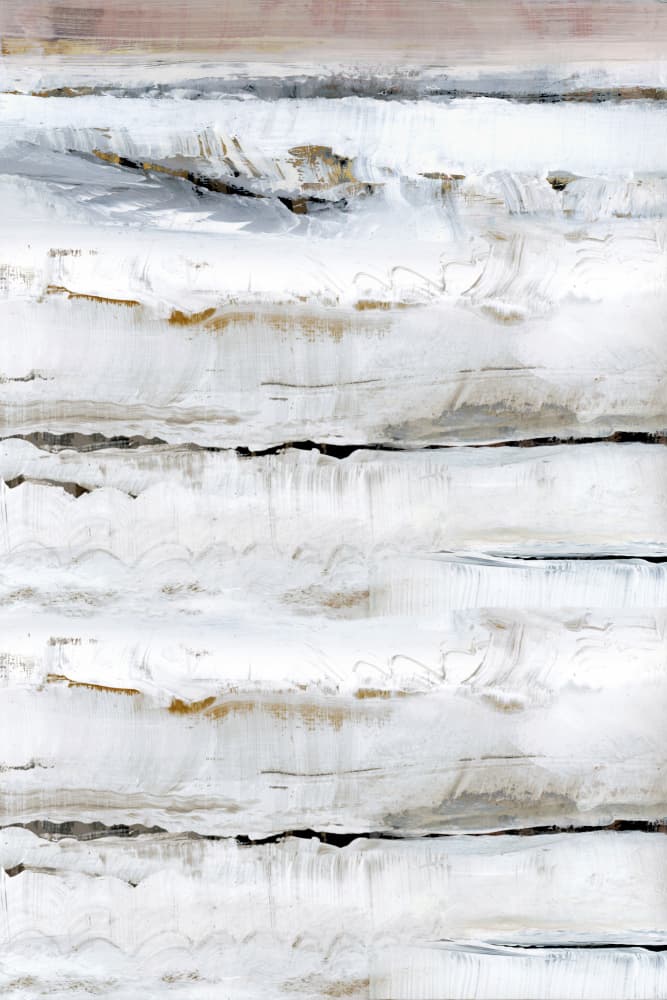 White Textured Layers by cartissi — canvas wall art