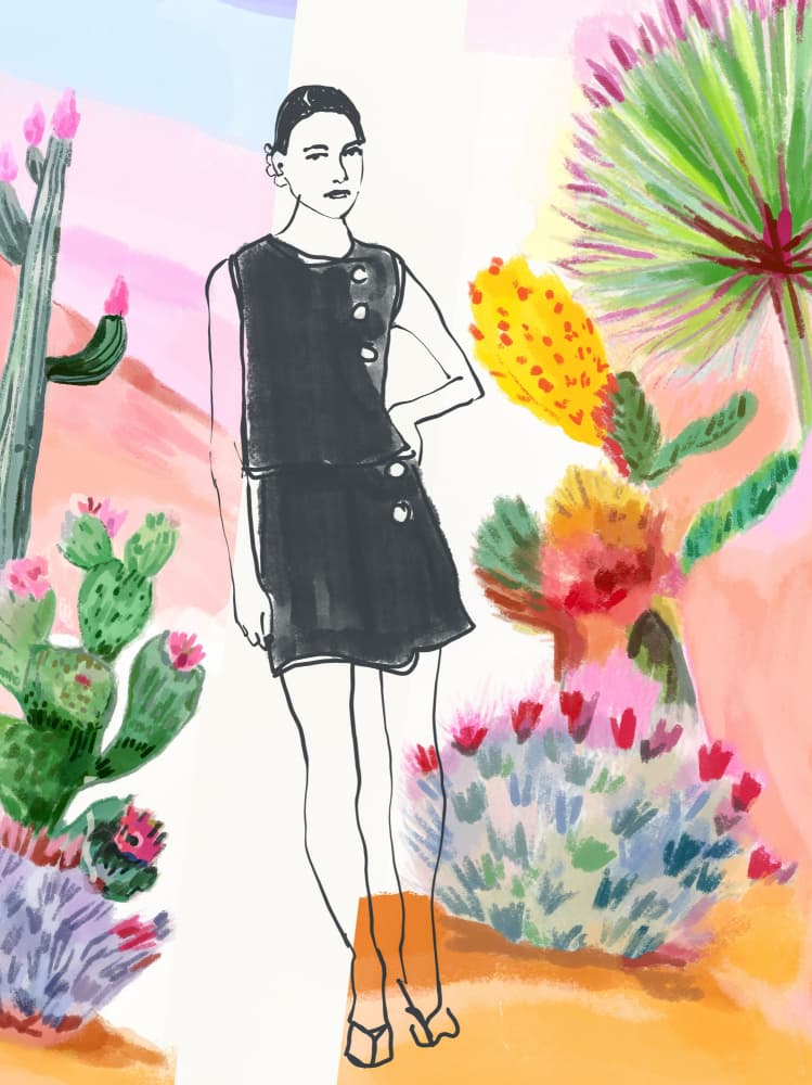 Desert Fashion Style by Beate Tubach — canvas wall art
