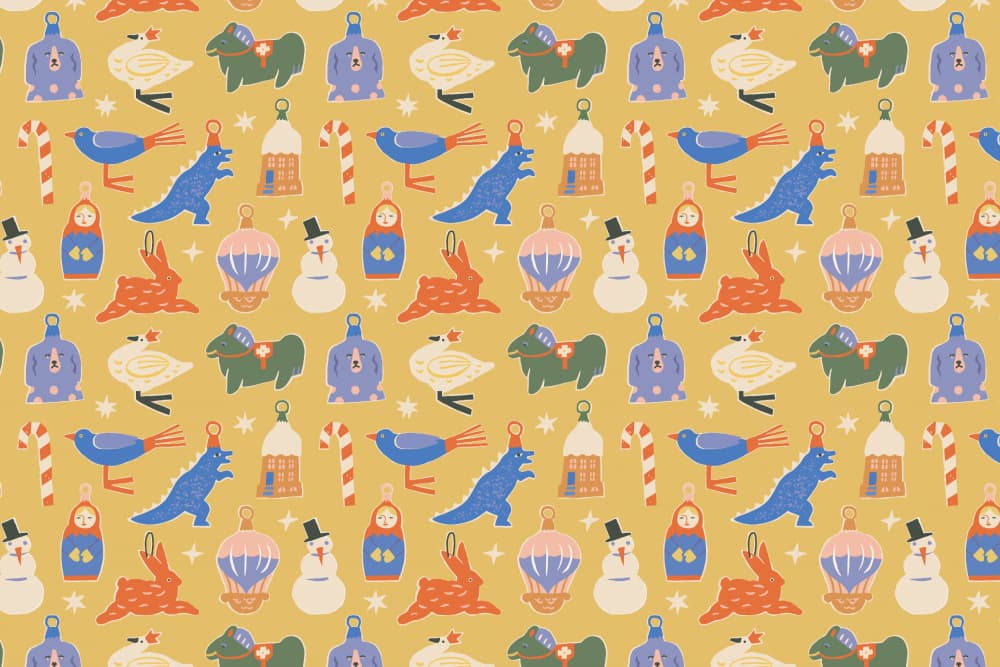 Christmaspatternno38 by Treechild — canvas wall art