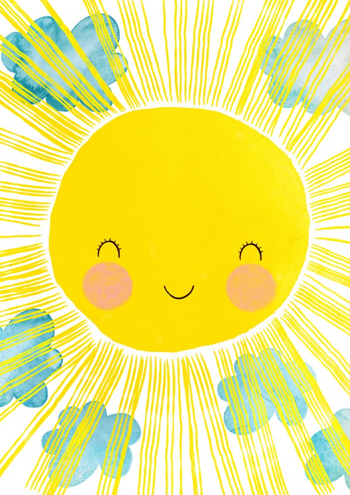 Sunny Smile Bliss by Treechild — canvas wall art