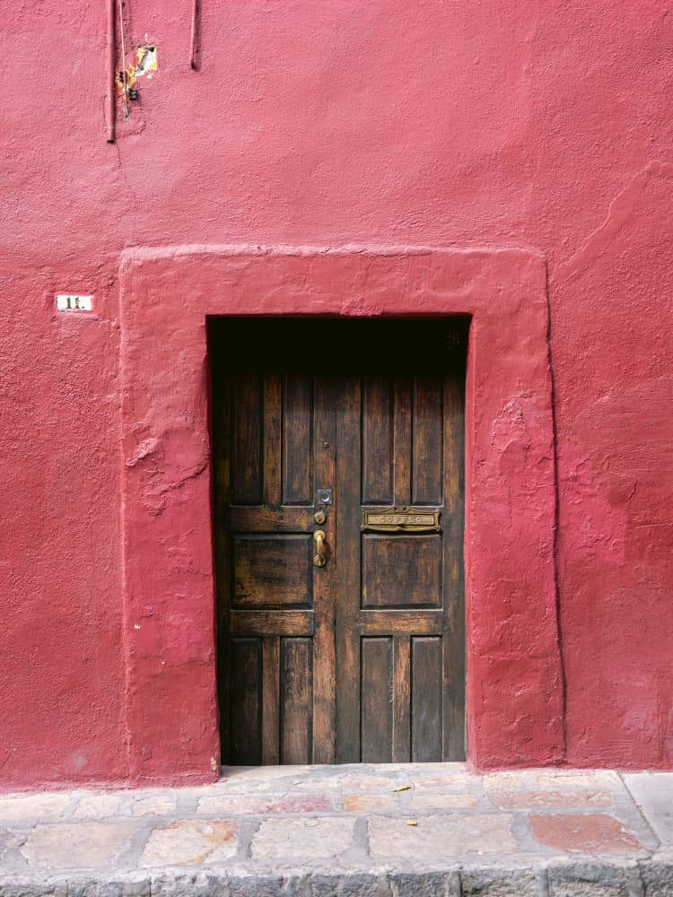 Bordeaux San Miguel de Allende by Raisa Zwart — canvas wall art
