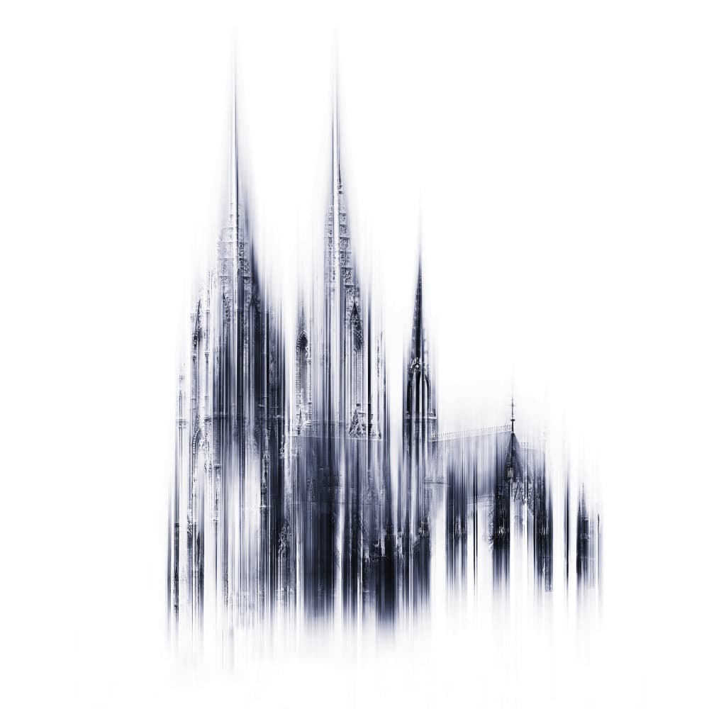Cathedral Spires Abstract by Stefan Eisele — canvas wall art