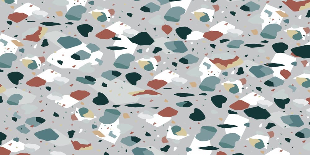 Modern Terrazzo Pattern by Sue Skellern — canvas wall art