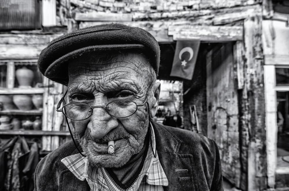 Turkish Street Portrait by Emir Bagci — canvas wall art