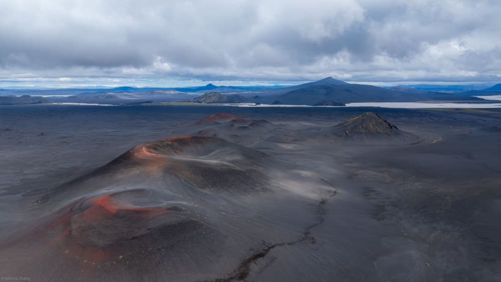 Volcanic Crater Landscape by Johnny Zhang — canvas wall art