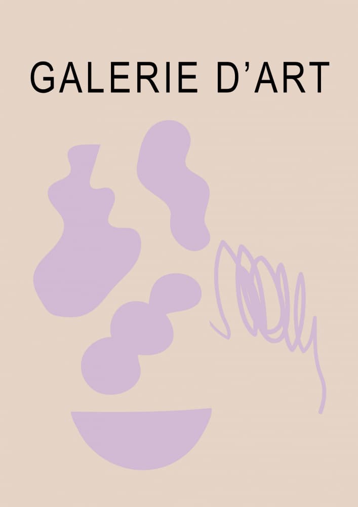 Soft Abstract Gallery Shapes by Talitha McQueen — canvas wall art