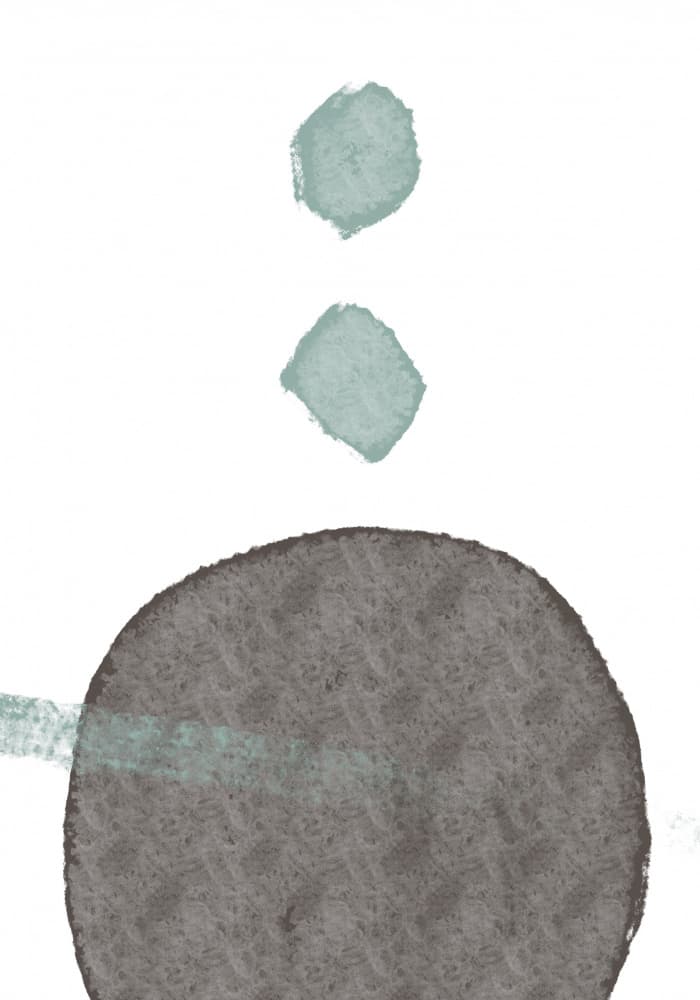 Muted Abstract Balance by Veronika Boulová — canvas wall art
