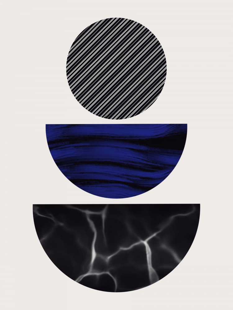Geometric Shapes and Textures by Little Dean — canvas wall art
