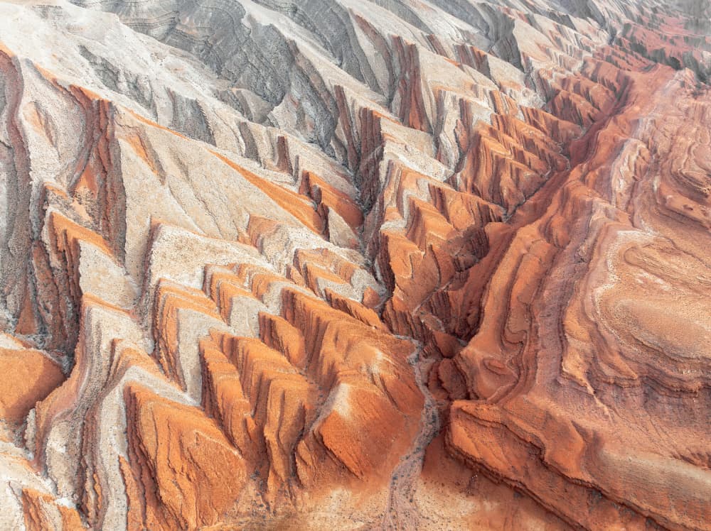 Layered Desert Canyon by Herbert Rong — canvas wall art