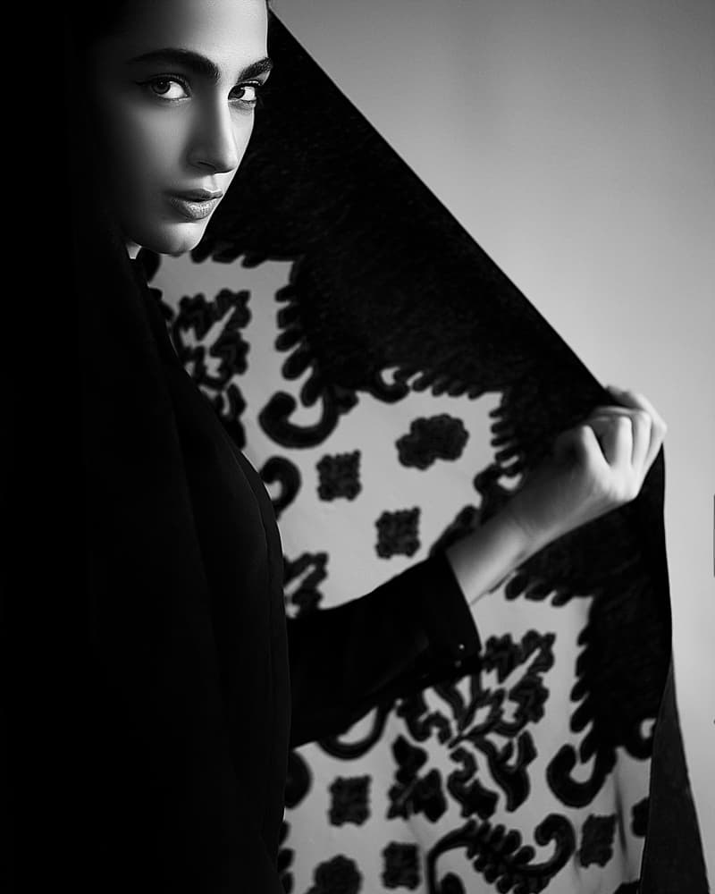 Mysterious Woman Portrait by Amin Hamidnezhad — canvas wall art