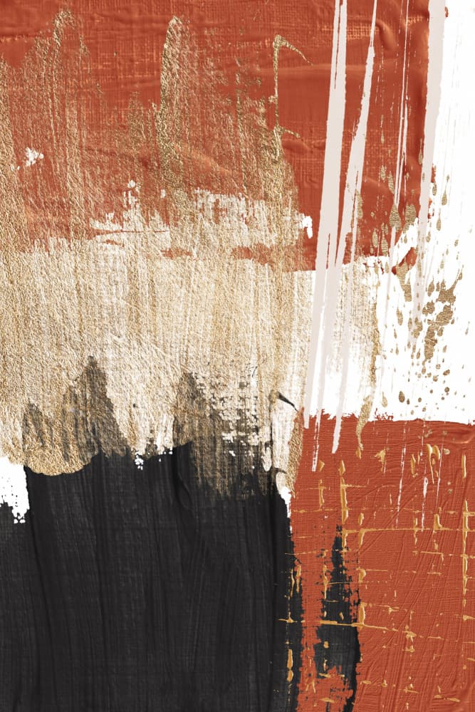 Bold Terracotta Abstract by Sally Ann Moss — canvas wall art