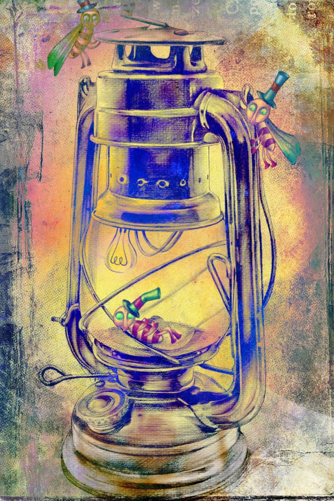 Magical Lantern Creatures by Rafal Kulik — canvas wall art