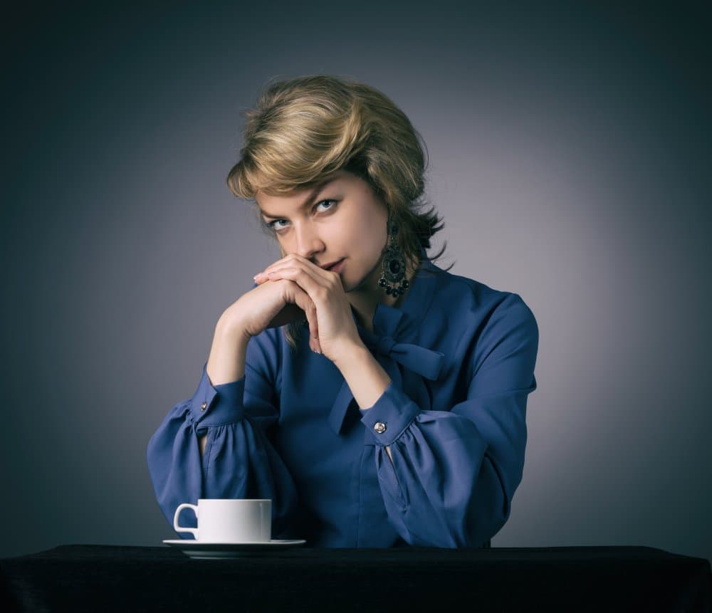 Pensive Vintage Woman by Refat — canvas wall art