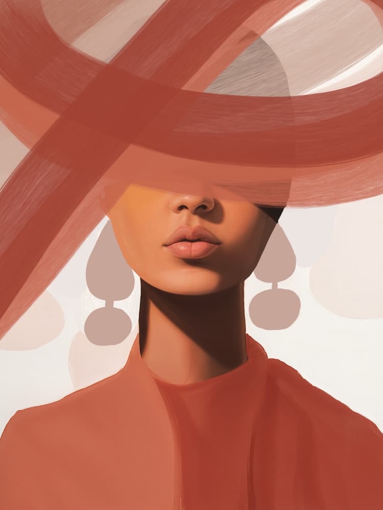 Modern Serene Portrait by Studio Palette — canvas wall art