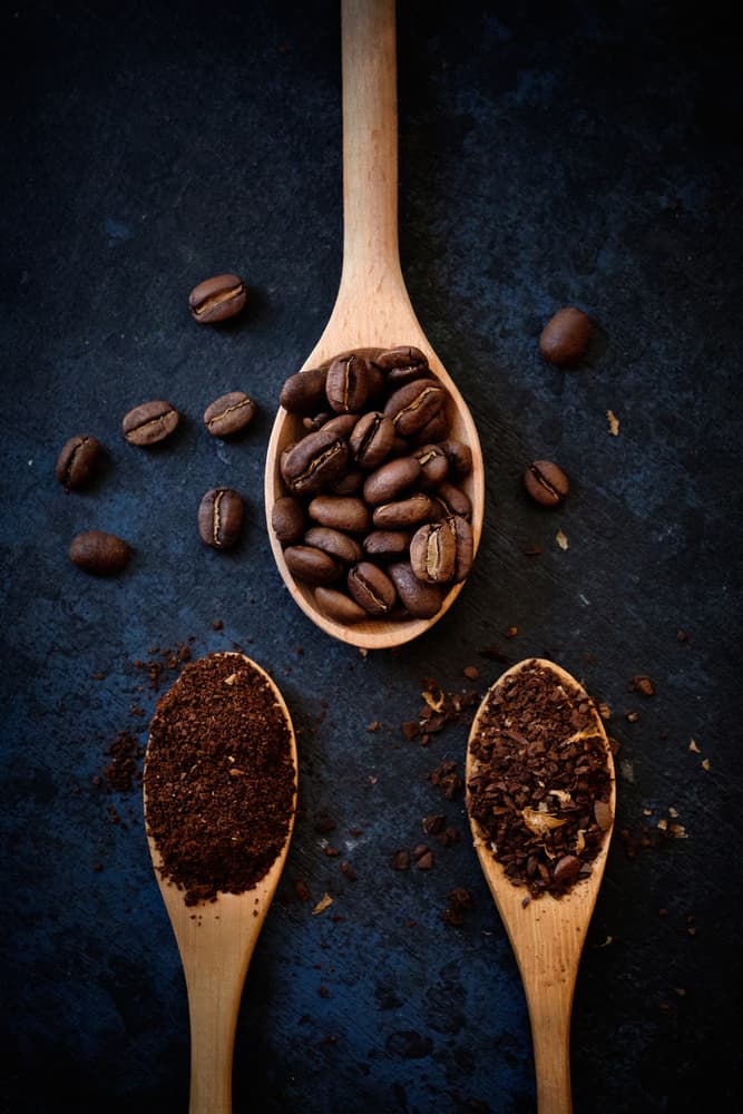 Coffee Beans and Ground by ronaldnovianus — canvas wall art