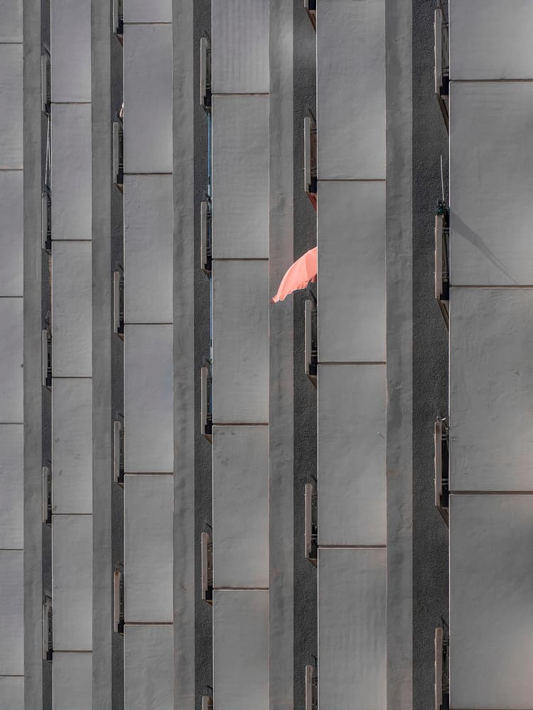 Urban Geometry Pink by Klaus Lenzen — canvas wall art