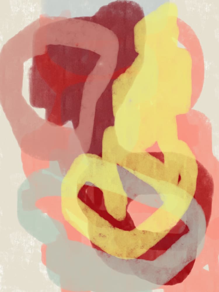 Abstract Color Flow by Dina Dankers — canvas wall art