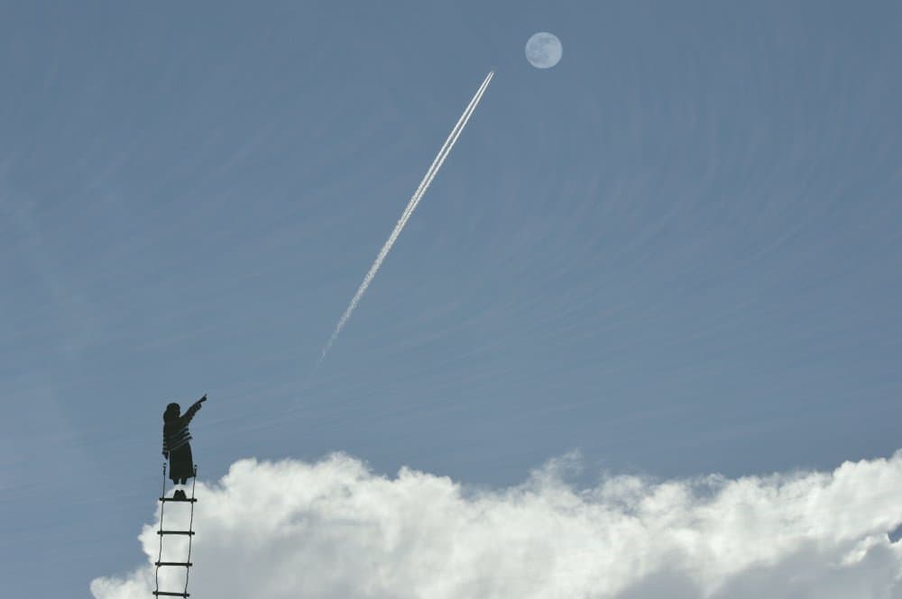 Ladder to the Moon by Francesca Ferrari — canvas wall art
