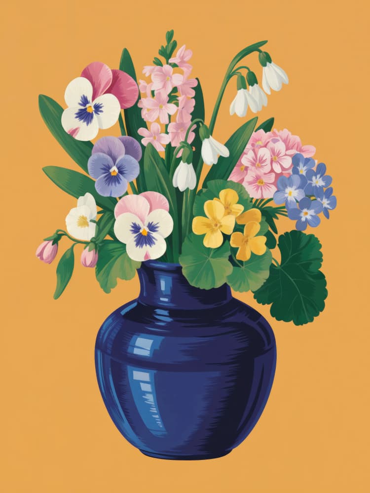 Colorful Spring Bouquet by Andreas Magnusson — canvas wall art