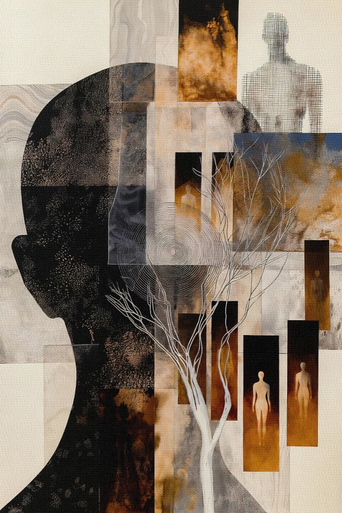 The Architecture of Thought by Miguel Bruzual — canvas wall art