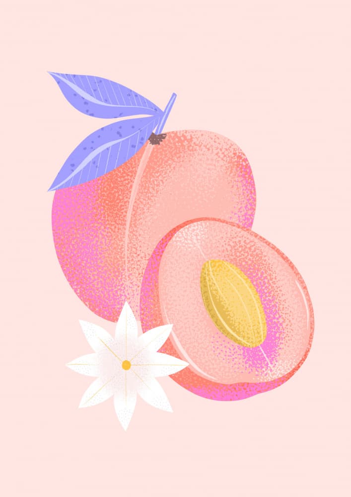 Textured Peach by Melissa Donne — canvas wall art