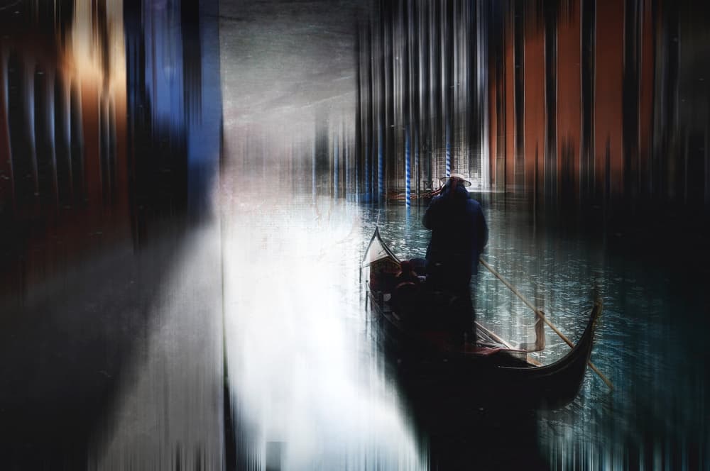 Dreamy Venice Gondola by Antonio Grambone — canvas wall art