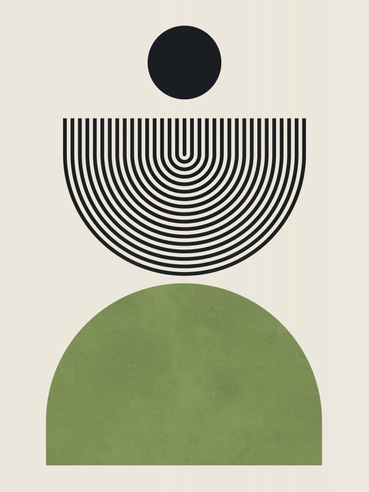 Abstract Geometric Balance by Vitor Costa — canvas wall art