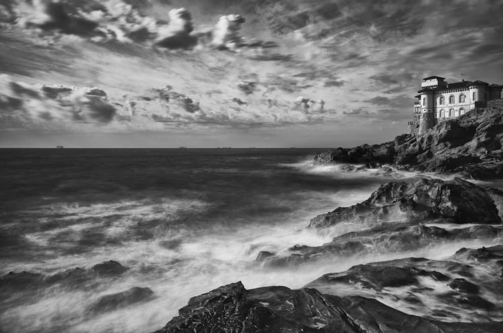 Dramatic Coastal Villa by Claudio Moretti — canvas wall art