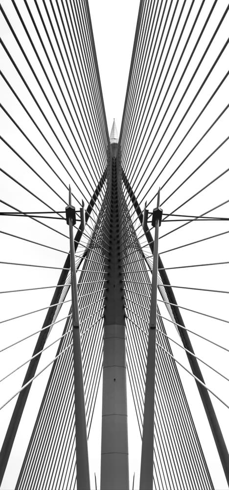 Symmetrical Bridge Lines by Ahmed Thabet — canvas wall art