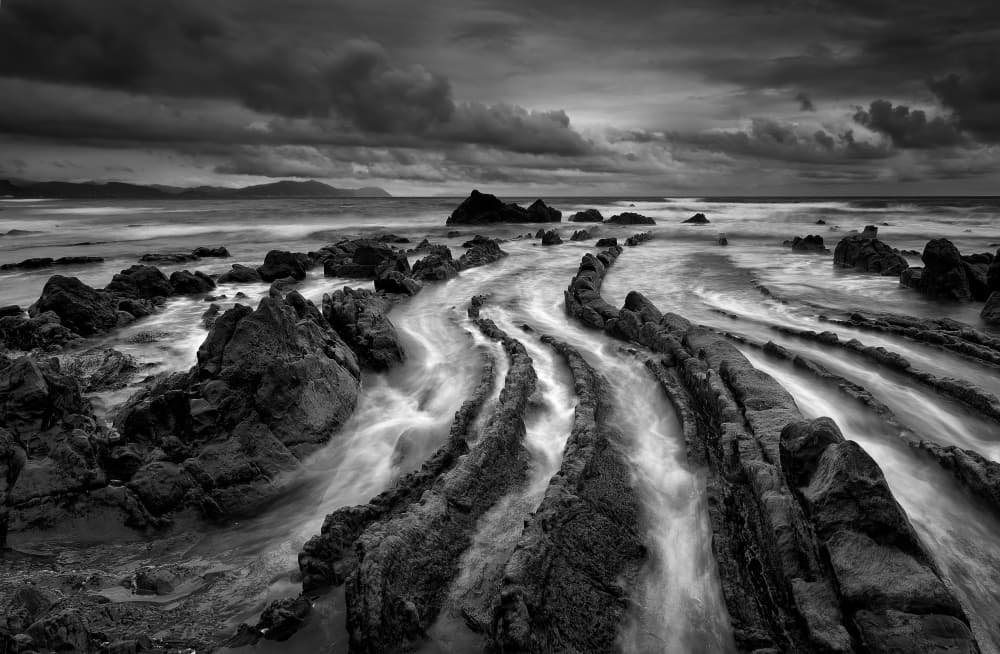 Dark Coastal Serenity by Antonio Carrillo Lopez — canvas wall art