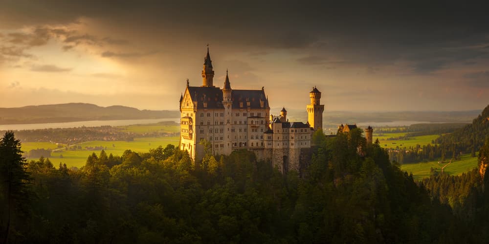 Fairytale Castle Sunset by Wojciech Kruczynski — canvas wall art