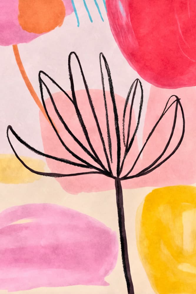 Vibrant Abstract Flower by Andrea Haase — canvas wall art