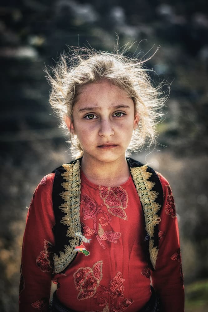Young Kurdish Girl by Babak Mehrafshar — canvas wall art