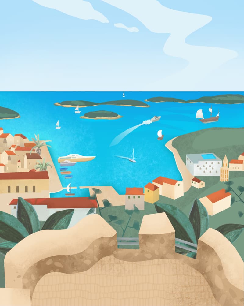 Hvar Island by Petra Lizde — canvas wall art