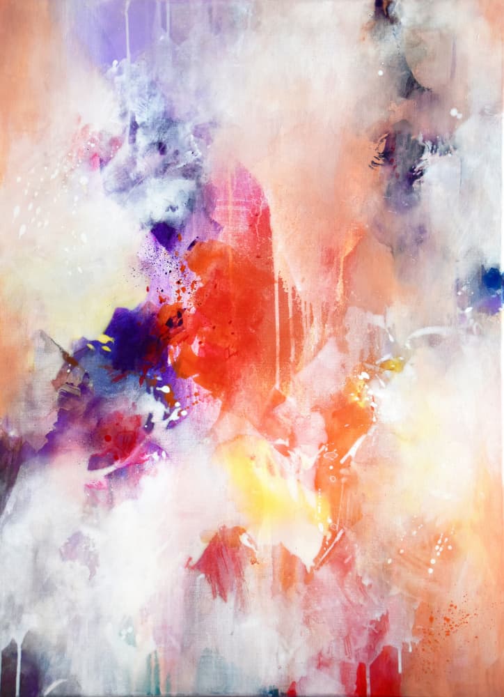 Vibrant Abstract Flow by Kirsten Handelmann — canvas wall art