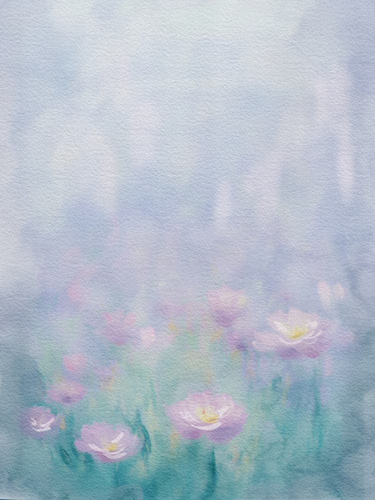 Dreamy Pastel Flowers by Mathieu jeuf — canvas wall art