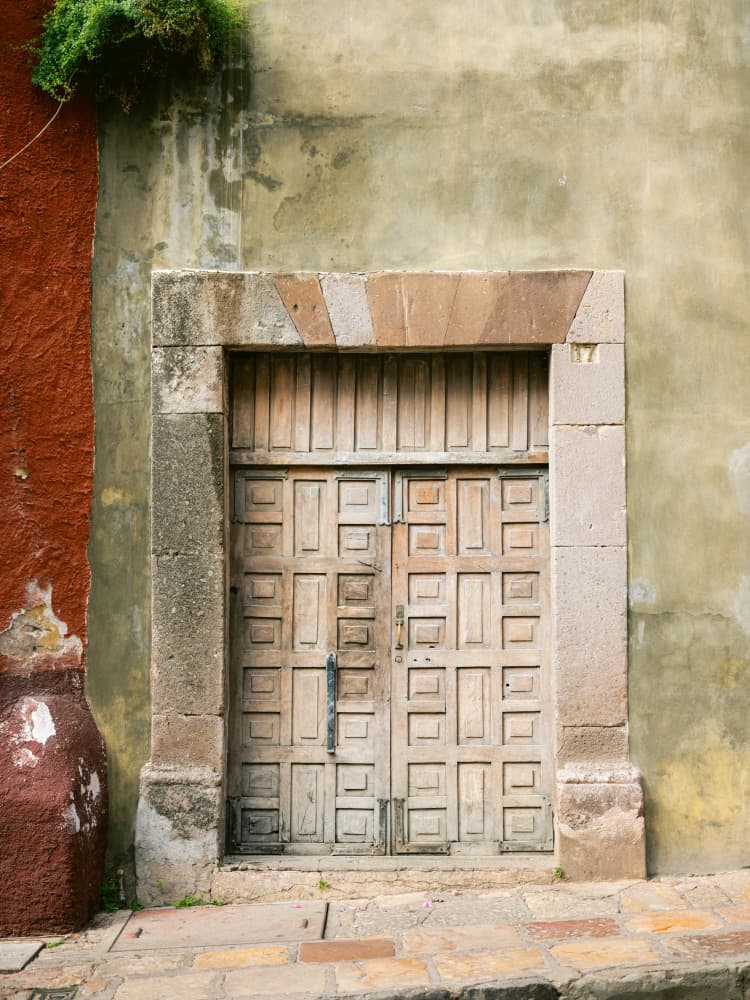 Front door of San Miguel de Allende by Raisa Zwart — canvas wall art