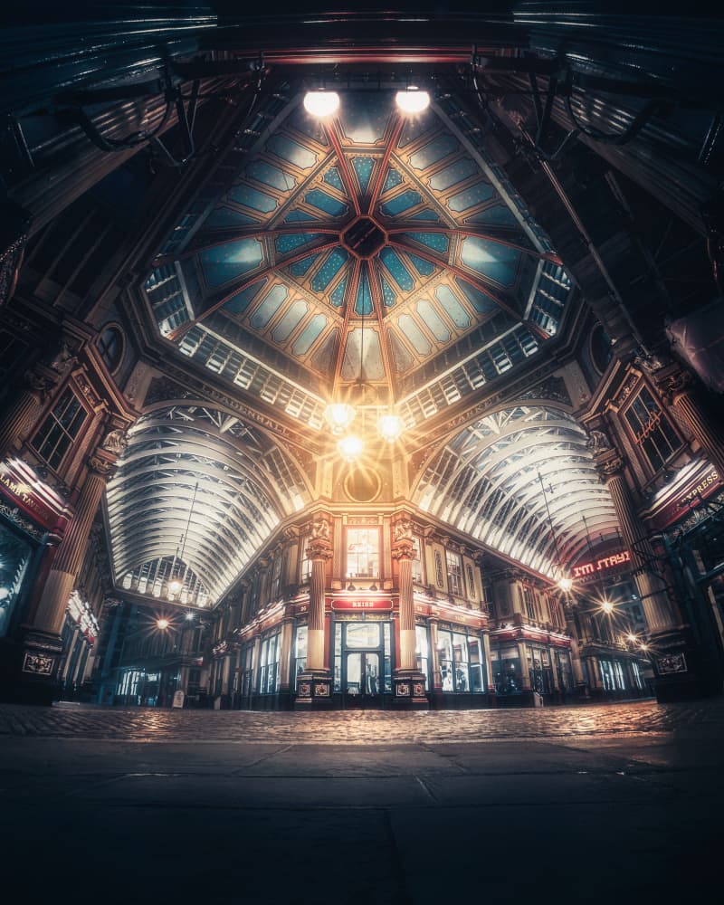 Grand Market Hall Evening by David George — canvas wall art