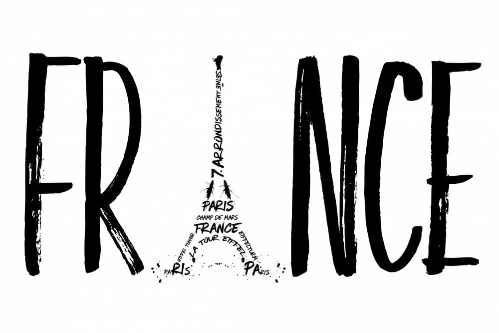 Paris France Eiffel Tower by Melanie Viola — canvas wall art