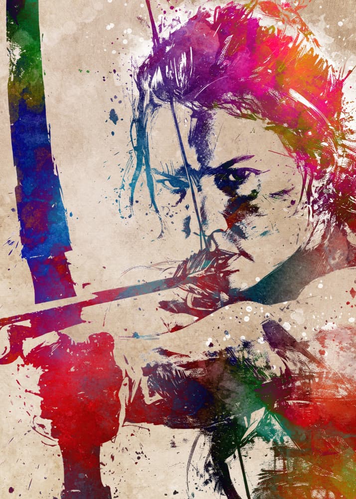 Colorful Archer Focus by Justyna Jaszke — canvas wall art