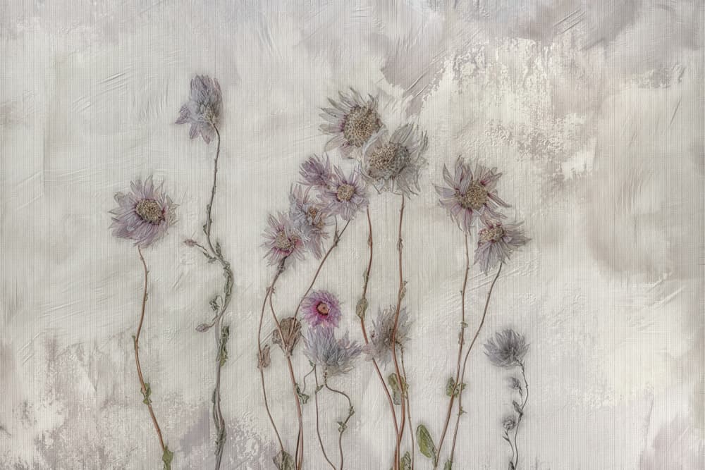 Soft Pastel Flowers by Marie-anne Stas — canvas wall art