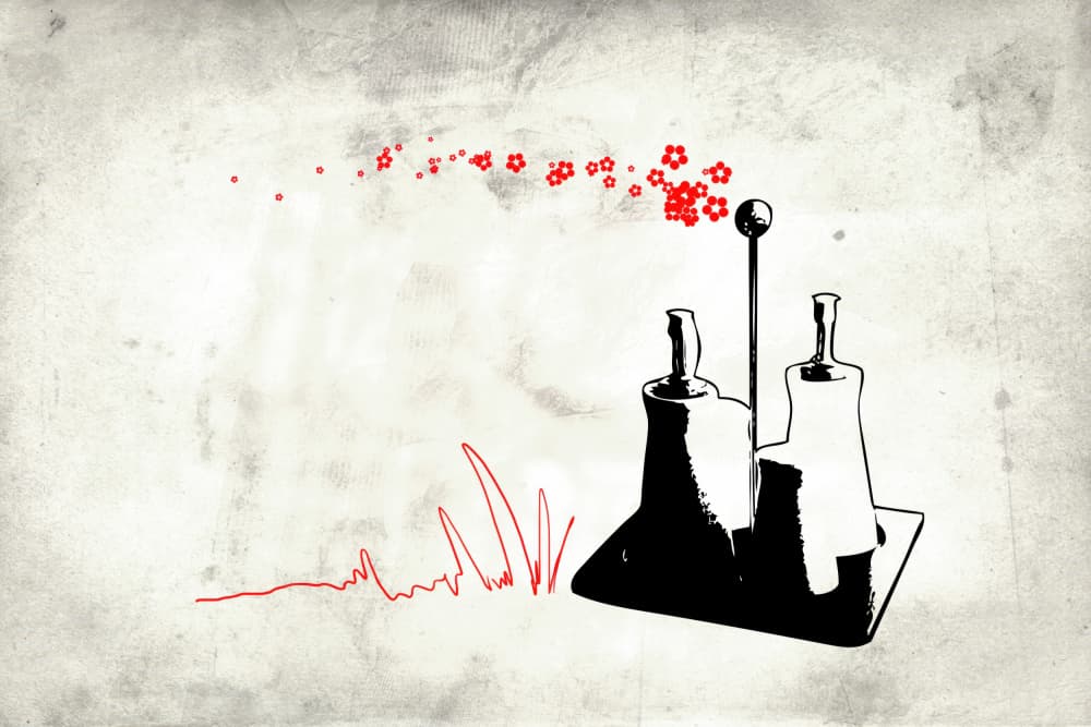 Red Spice Bloom by Rafal Kulik — canvas wall art