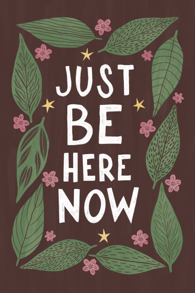 Just Be Here Now by EMELIEmaria — canvas wall art